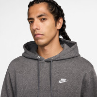 Combinaison de jogging en polaire Nike Sportswear Club à capuche gris argenté blanc