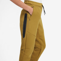 Survêtement polaire Nike Sportswear Tech à fermeture éclair intégrale pour enfants, jaune foncé et noir