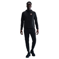 Survêtement de sport décontracté Nike Sportswear entièrement zippé à capuche, noir et rouge