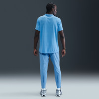 Survêtement de sport décontracté Nike Sportswear entièrement zippé à capuche gris clair bleu clair