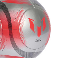 adidas Messi Club Ballon de Foot Taille 5 Argenté Noir Rouge