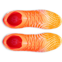Under Armour Magnetico Pro 5 Gazon Naturel Chaussures de Foot (FG) Orange Blanc