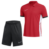 Ensemble d'entraînement Nike Academy 25 Polo pour Enfants, rouge et noir