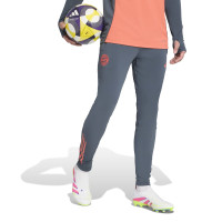 adidas Bayern München Track Trainingspak 1/4-Zip Hooded 2025-2026 Oranje Donkergrijs