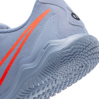 Nike Tiempo Legend 10 Academy Zaalvoetbalschoenen (IN) Kids Lichtblauw Felrood Zwart