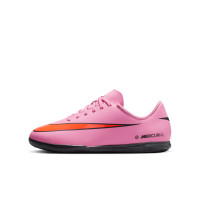 Nike Mercurial Vapor 16 Club Zaalvoetbalschoenen (IN) Kids Roze Felrood Lichtblauw
