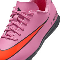 Nike Mercurial Vapor 16 Club Zaalvoetbalschoenen (IN) Kids Roze Felrood Lichtblauw