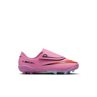 Nike Mercurial Vapor 16 Club Gazon Naturel Gazon Artificiel Chaussures de Foot (MG) Tout-Petits Rose Rouge Vif Bleu Clair