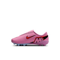 Nike Mercurial Vapor 16 Club Gazon Naturel Gazon Artificiel Chaussures de Foot (MG) Tout-Petits Rose Rouge Vif Bleu Clair