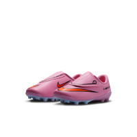 Nike Mercurial Vapor 16 Club Gazon Naturel Gazon Artificiel Chaussures de Foot (MG) Tout-Petits Rose Rouge Vif Bleu Clair
