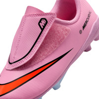 Nike Mercurial Vapor 16 Club Gazon Naturel Gazon Artificiel Chaussures de Foot (MG) Tout-Petits Rose Rouge Vif Bleu Clair