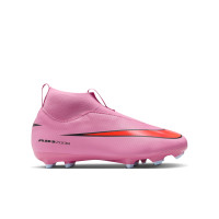 Nike Zoom Mercurial Superfly 10 Academy Gazon Naturel Artificiel Chaussures de Foot (MG) Enfants Rose Rouge Vif Bleu Clair