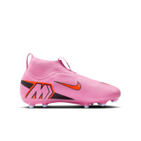 Nike Zoom Mercurial Superfly 10 Academy Gazon Naturel Artificiel Chaussures de Foot (MG) Enfants Rose Rouge Vif Bleu Clair
