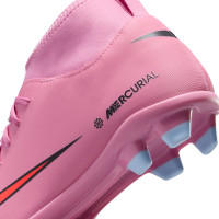 Nike Mercurial Superfly 10 Club Gazon Naturel Gazon Artificiel Chaussures de Foot (MG) Enfants Rose Rouge Vif Bleu Clair