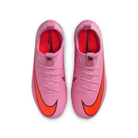 Nike Zoom Mercurial Vapor 16 Academy Gazon Naturel Artificiel Chaussures de Foot (MG) Enfants Rose Rouge Vif Bleu Clair