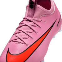 Nike Zoom Mercurial Vapor 16 Academy Gazon Naturel Artificiel Chaussures de Foot (MG) Enfants Rose Rouge Vif Bleu Clair