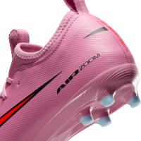 Nike Zoom Mercurial Vapor 16 Academy Gazon Naturel Artificiel Chaussures de Foot (MG) Enfants Rose Rouge Vif Bleu Clair
