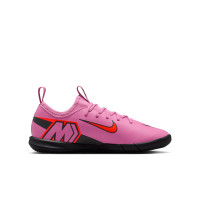 Nike Zoom Mercurial Vapor 16 Academy Zaalvoetbalschoenen (IN) Kids Roze Felrood Lichtblauw