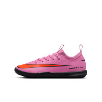 Nike Zoom Mercurial Vapor 16 Academy Zaalvoetbalschoenen (IN) Kids Roze Felrood Lichtblauw