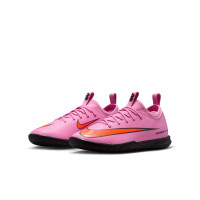Nike Zoom Mercurial Vapor 16 Academy Zaalvoetbalschoenen (IN) Kids Roze Felrood Lichtblauw