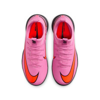 Nike Zoom Mercurial Vapor 16 Academy Zaalvoetbalschoenen (IN) Kids Roze Felrood Lichtblauw