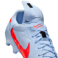 Nike Premier III Gazon Naturel Chaussures de Foot (FG) Bleu Clair Rouge Vif