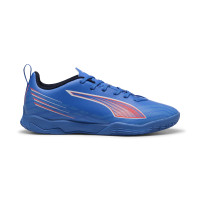 PUMA Ultra 6 Play Chaussures de Foot en Salle (IN) Enfants Bleu Blanc Rouge Vif