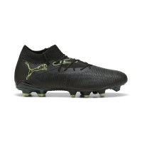 PUMA Future 8 Match Gras / Kunstgras Voetbalschoenen (MG) Zwart Donkergroen Lichtgroen