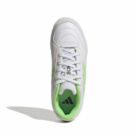 adidas Top Sala Competition II Chaussures de Foot en Salle (IN) Enfants Blanc Vert Clair Noir