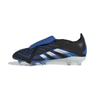 adidas Predator Bellingham Elite FT Gras Voetbalschoenen (FG) Kids Zwart Wit Blauw