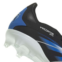 adidas Predator Bellingham Elite FT Gras Voetbalschoenen (FG) Kids Zwart Wit Blauw