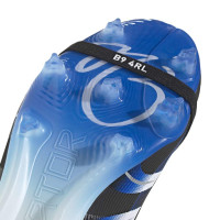 adidas Predator Bellingham Elite FT Gras Voetbalschoenen (FG) Zwart Wit Blauw