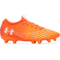 Under Armour Magnetico Select 5 Gras Voetbalschoenen (FG) Kids Oranje Wit