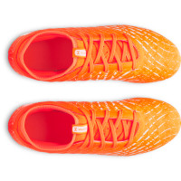 Under Armour Magnetico Select 5 Gras Voetbalschoenen (FG) Kids Oranje Wit