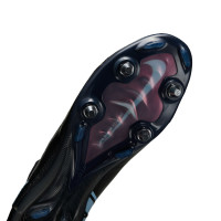 Nike Zoom Mercurial Superfly 10 Elite Crampons Vissés Chaussures de Foot (SG) Noir Bleu Clair