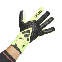 adidas Copa League Gants de Gardien de But Noir Néon Jaune Blanc