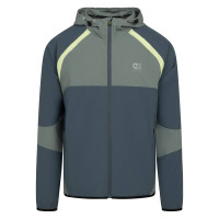 Cruyff Agate Hooded Trainingsjack Groen Blauw
