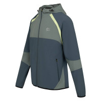 Cruyff Agate Hooded Trainingsjack Groen Blauw