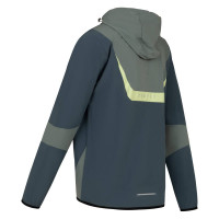 Cruyff Agate Hooded Trainingsjack Groen Blauw