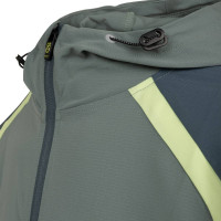 Cruyff Agate Hooded Trainingsjack Groen Blauw