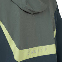 Cruyff Agate Hooded Trainingsjack Groen Blauw