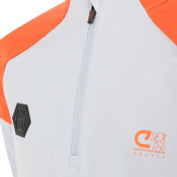 Haut d'entraînement Cruyff Icone 1/4-Zip pour Enfants, gris, orange, noir
