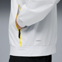PUMA Borussia Dortmund Pumatech Survêtement à Capuche Woven Full-Zip 2025-2026 Argenté Jaune