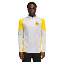 PUMA Borussia Dortmund Haut d'Entraînement 1/4 Zip 2025-2026 Argenté Jaune