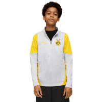 PUMA Borussia Dortmund Haut d'Entraînement 1/4 Zip 2025-2026 Enfants Argenté Jaune