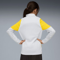 PUMA Borussia Dortmund Haut d'Entraînement 1/4 Zip 2025-2026 Enfants Argenté Jaune