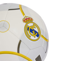 adidas Real Madrid Club Ballon de Foot Taille 5 2025-2026 Blanc Doré Gris