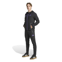 adidas Manchester United Vis Tech Trainingspak Full-Zip Zwart Paars