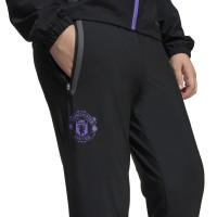 adidas Manchester United Vis Tech Pantalon Enfants Noir Mauve