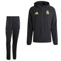 adidas Real Madrid Vis Tech Survêtement Full-Zip Noir Vert Clair